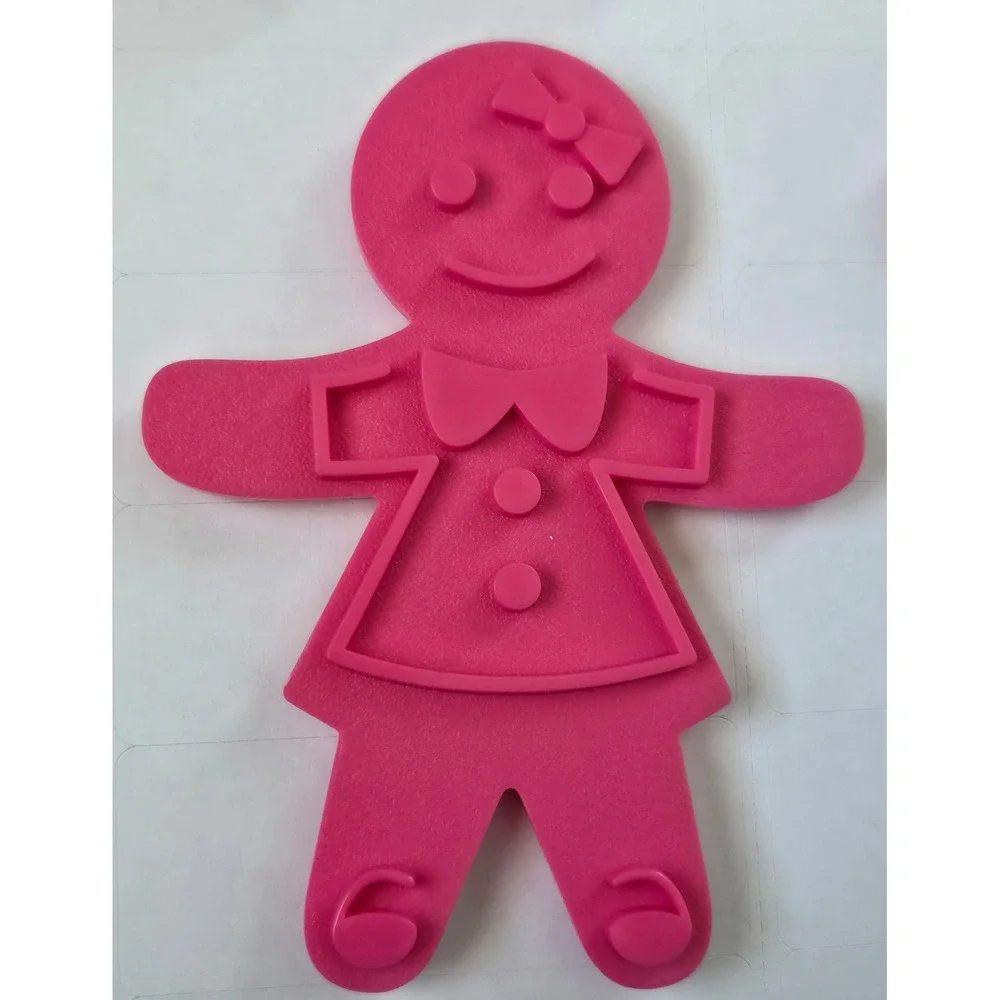 Tovolo Gingerbread Girl Cookie Cutter Set 2 Frames 3 Double‎ Sided Templates
